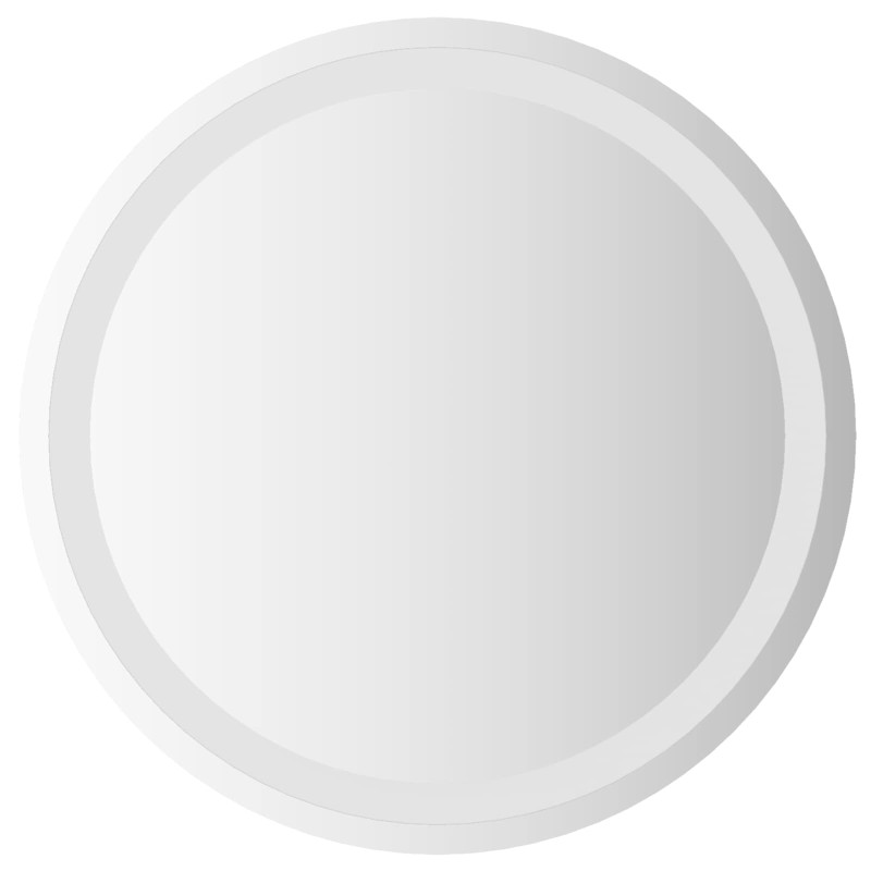 vidaXL Καθρέφτης μπάνιου LED Διαφανές Ø 50 cm σκληρυμένο γυαλί