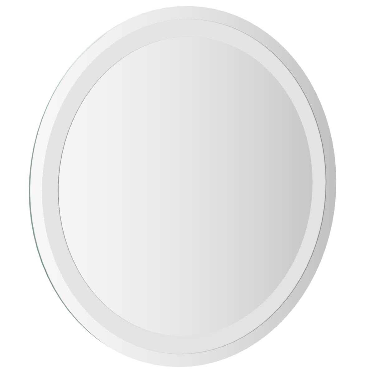 vidaXL Καθρέφτης μπάνιου LED Διαφανές Ø 50 cm σκληρυμένο γυαλί