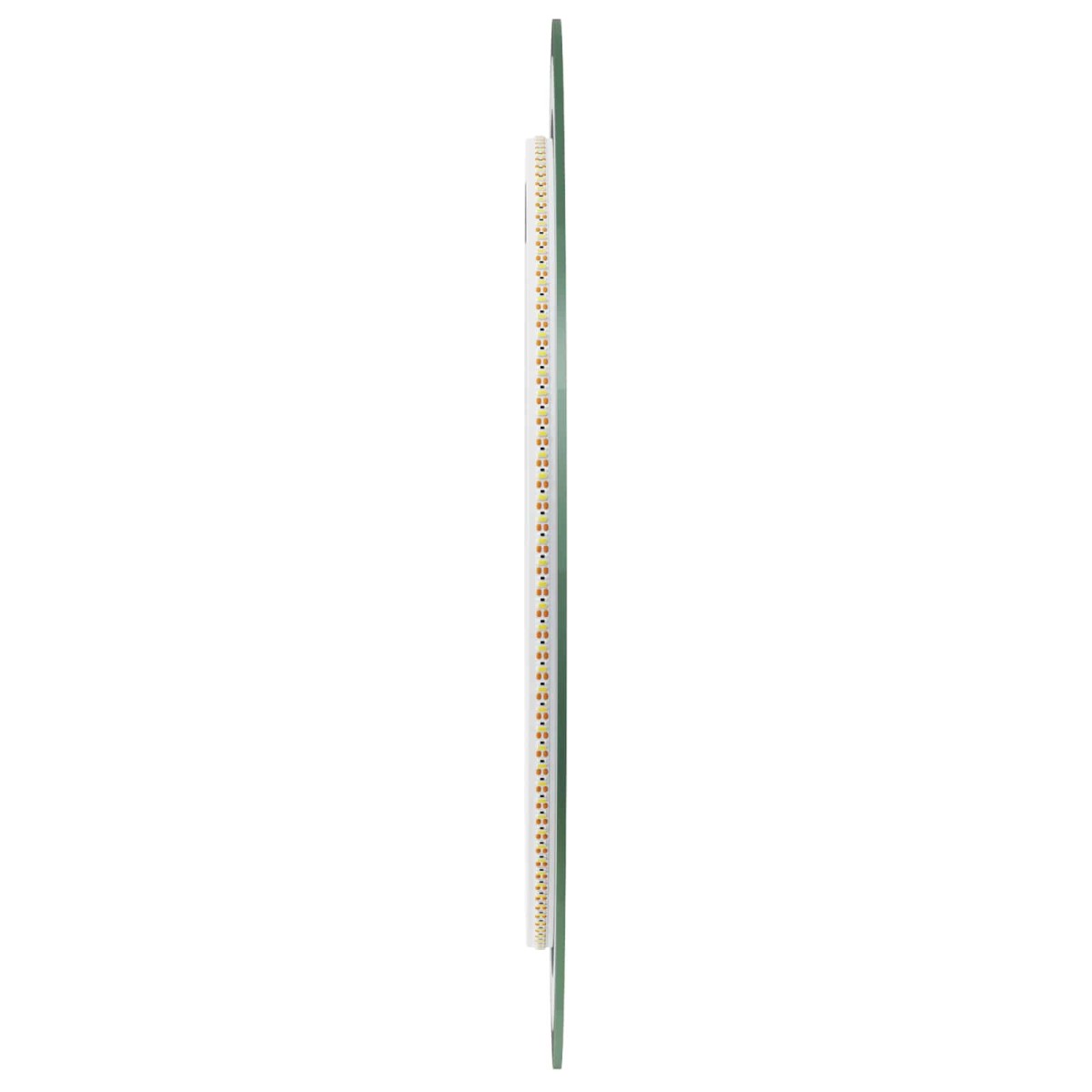 vidaXL Καθρέφτης μπάνιου LED Διαφανές Ø 50 cm σκληρυμένο γυαλί
