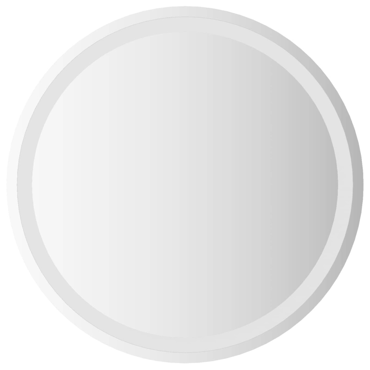 vidaXL Καθρέφτης μπάνιου LED Διαφανές Ø 60 cm σκληρυμένο γυαλί