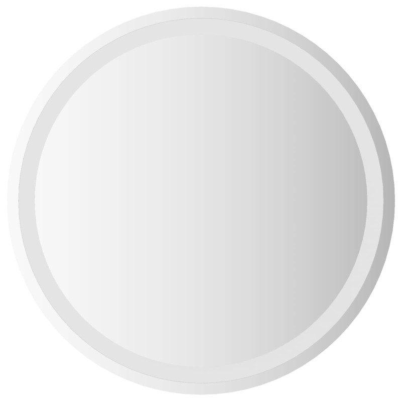 vidaXL Καθρέφτης μπάνιου LED Διαφανές Ø 60 cm σκληρυμένο γυαλί