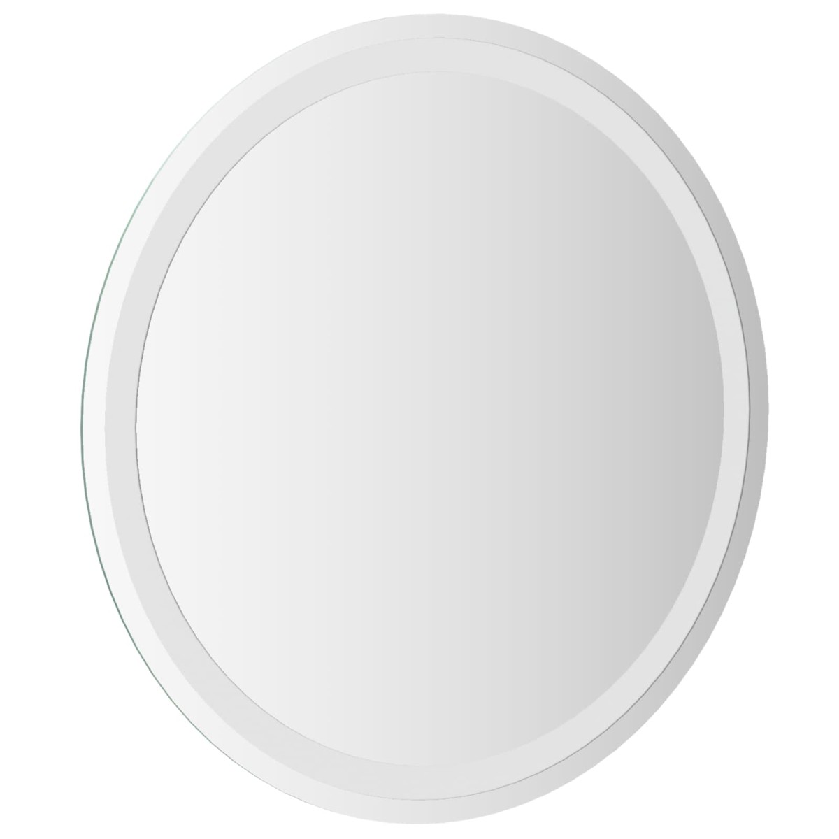 vidaXL Καθρέφτης μπάνιου LED Διαφανές Ø 60 cm σκληρυμένο γυαλί