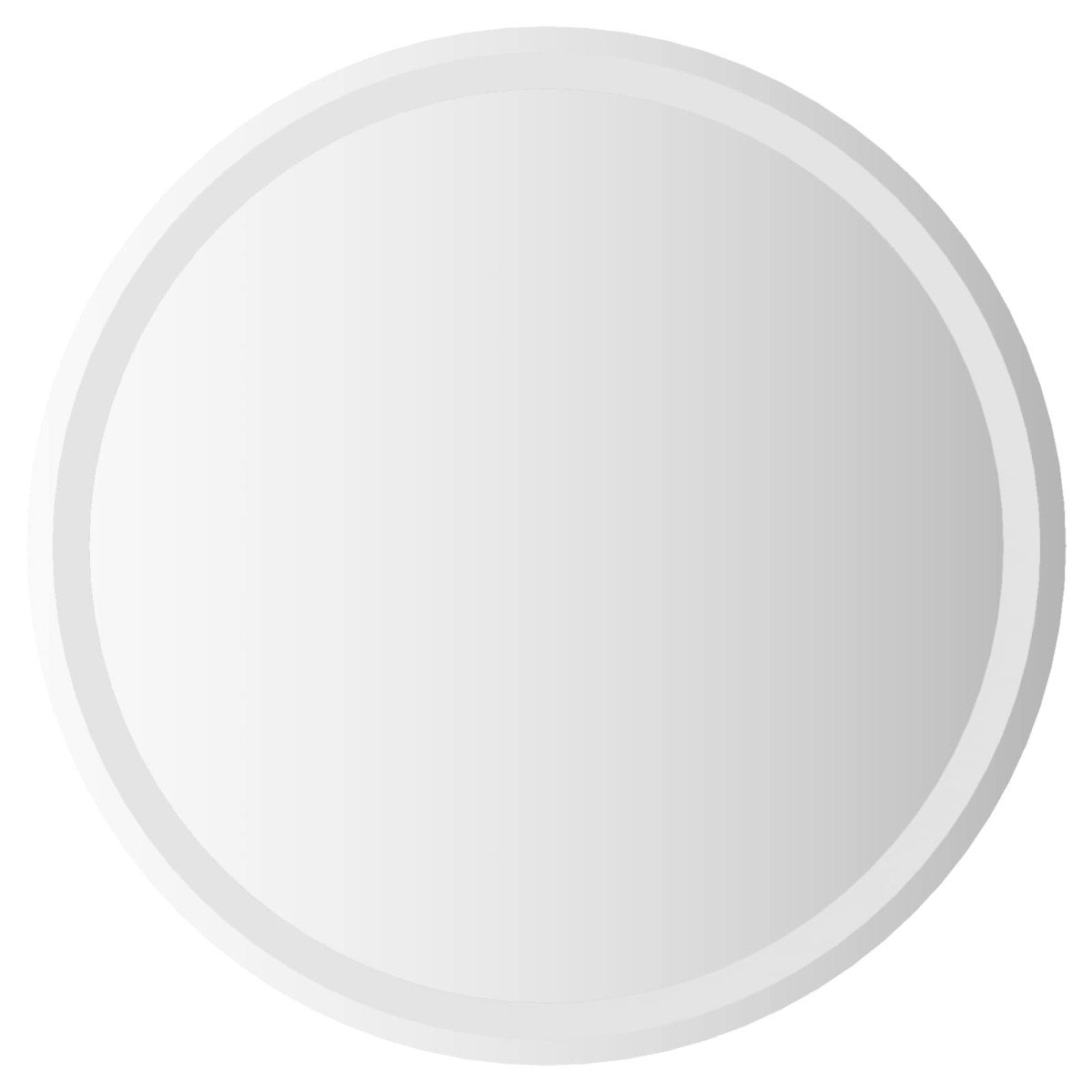 vidaXL Καθρέφτης μπάνιου LED Διαφανές Ø 70 cm σκληρυμένο γυαλί