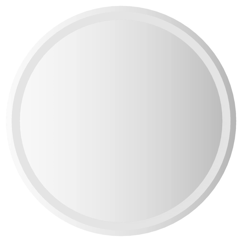 vidaXL Καθρέφτης μπάνιου LED Διαφανές Ø 70 cm σκληρυμένο γυαλί