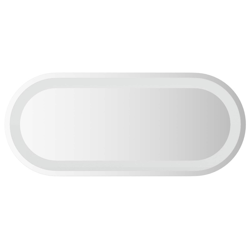 vidaXL Καθρέφτης μπάνιου LED Διαφανές 70 x 30 cm σκληρυμένο γυαλί