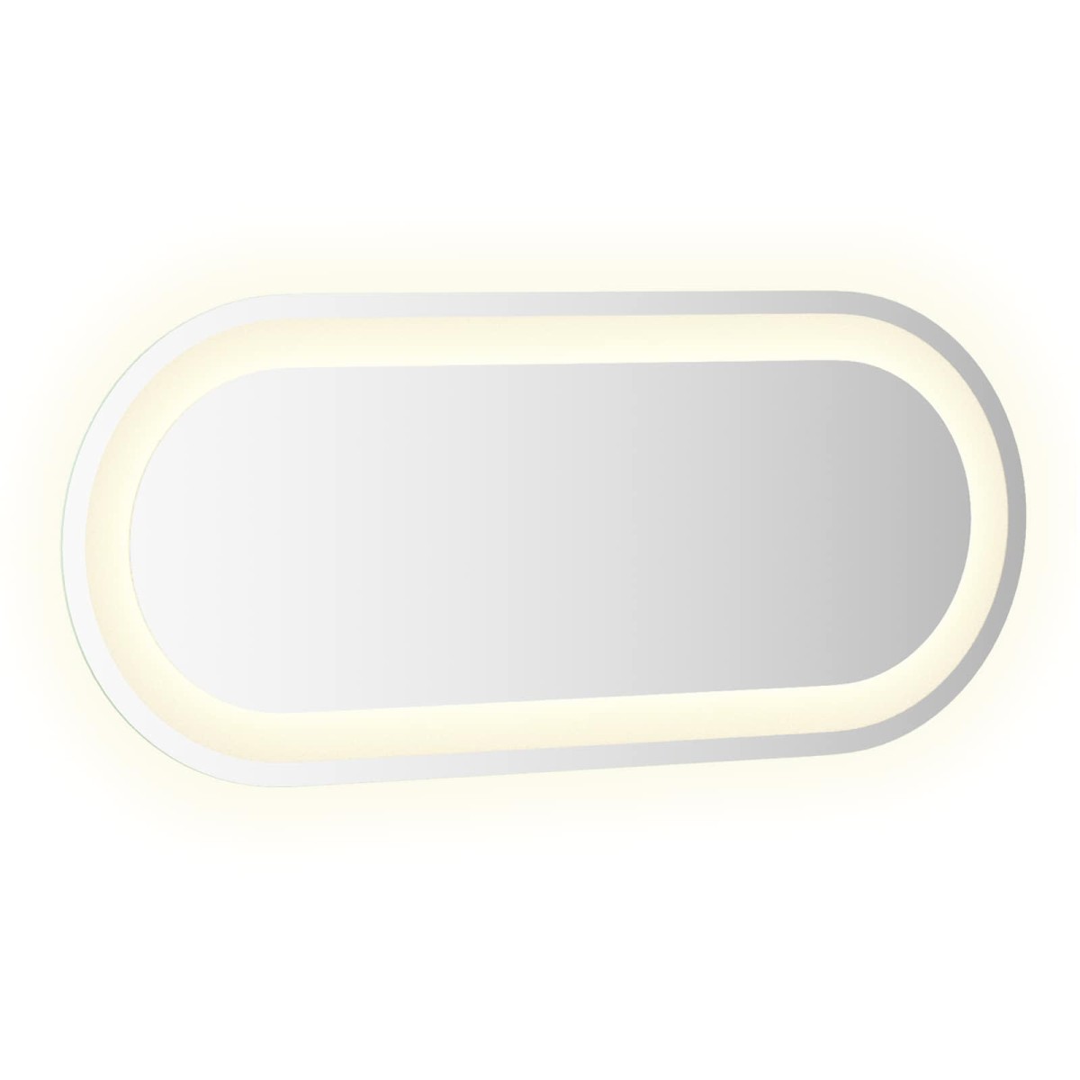 vidaXL Καθρέφτης μπάνιου LED Διαφανές 70 x 30 cm σκληρυμένο γυαλί