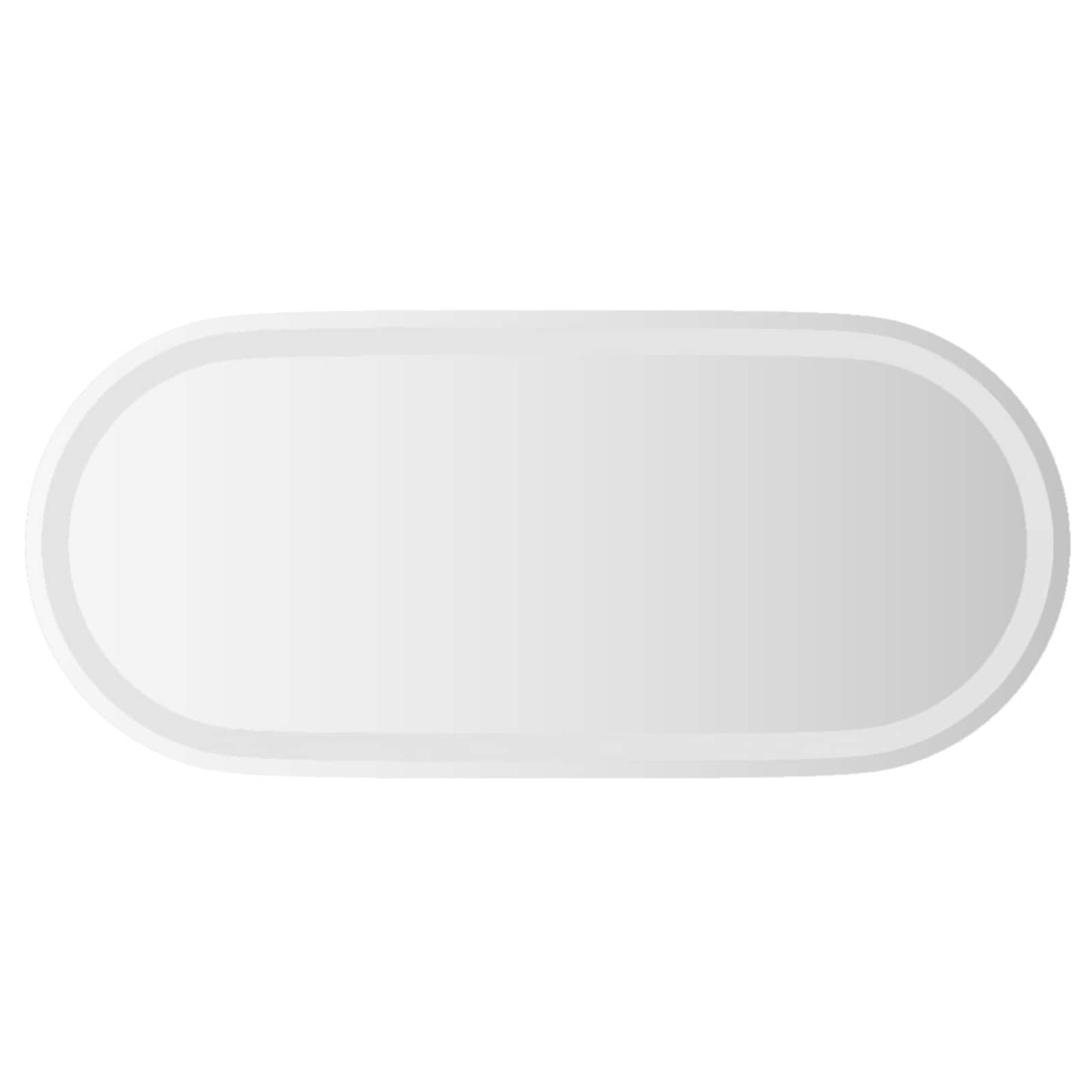 vidaXL Καθρέφτης μπάνιου LED Διαφανές 80 x 35 cm σκληρυμένο γυαλί