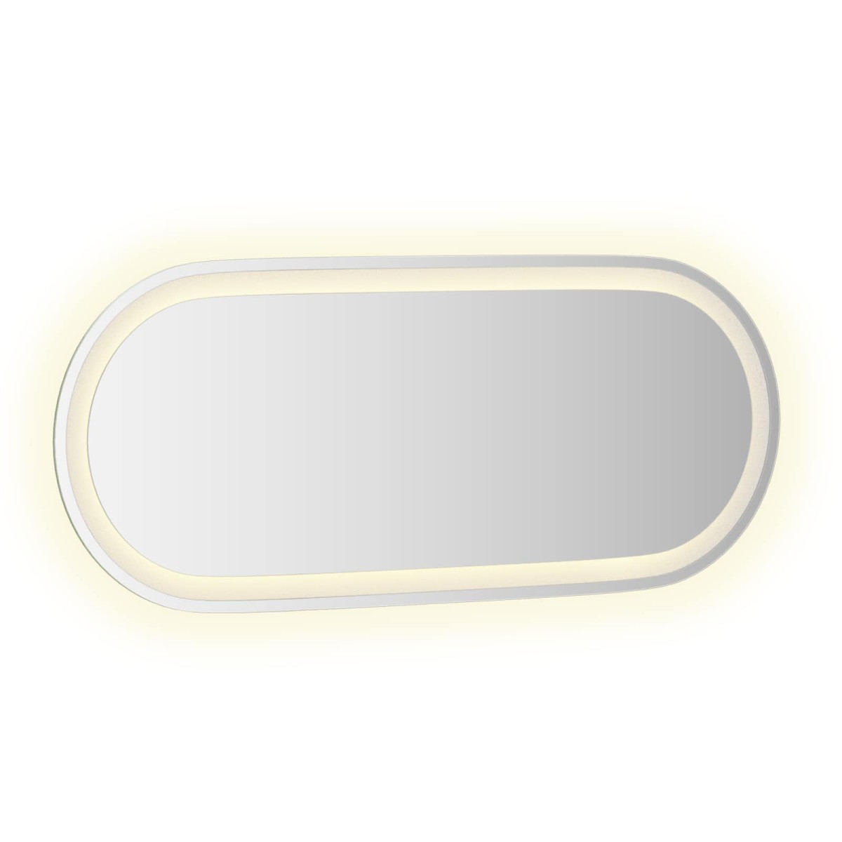 vidaXL Καθρέφτης μπάνιου LED Διαφανές 90 x 40 cm σκληρυμένο γυαλί