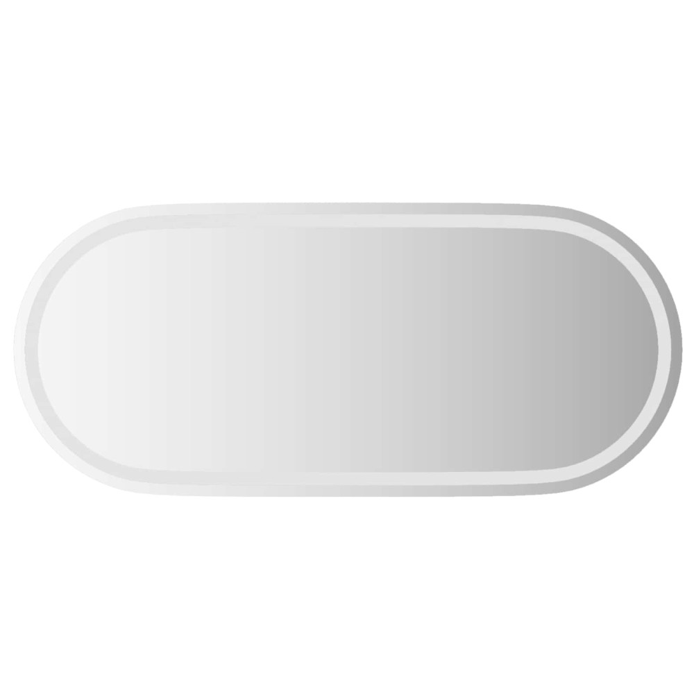 vidaXL Καθρέφτης μπάνιου LED Διαφανές 100 x 45 cm σκληρυμένο γυαλί