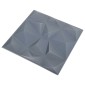 vidaXL Πάνελ τοίχου 12 τμχ. 50 x 50 cm Οριγκάμι Γκρι Φελιζόλ XPS