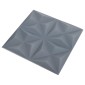 vidaXL Πάνελ τοίχου 24 τμχ. 50 x 50 cm Οριγκάμι Γκρι Φελιζόλ XPS
