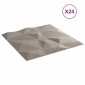 vidaXL Πάνελ τοίχου 24 τμχ. 50 x 50 cm Γκρι Σκυροδέματος Φελιζόλ XPS