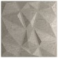 vidaXL Πάνελ τοίχου 24 τμχ. 50 x 50 cm Γκρι Σκυροδέματος Φελιζόλ XPS