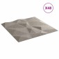vidaXL Πάνελ τοίχου 48 τμχ. 50 x 50 cm Γκρι Σκυροδέματος Φελιζόλ XPS