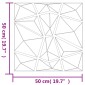 vidaXL Πάνελ τοίχου 24 τμχ. 50 x 50 cm Πράσινο Φελιζόλ XPS