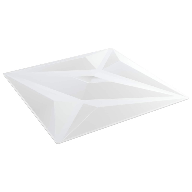 vidaXL Πάνελ τοίχου 24 τμχ. 50 x 50 cm Άσπρο Αστέρι Φελιζόλ XPS