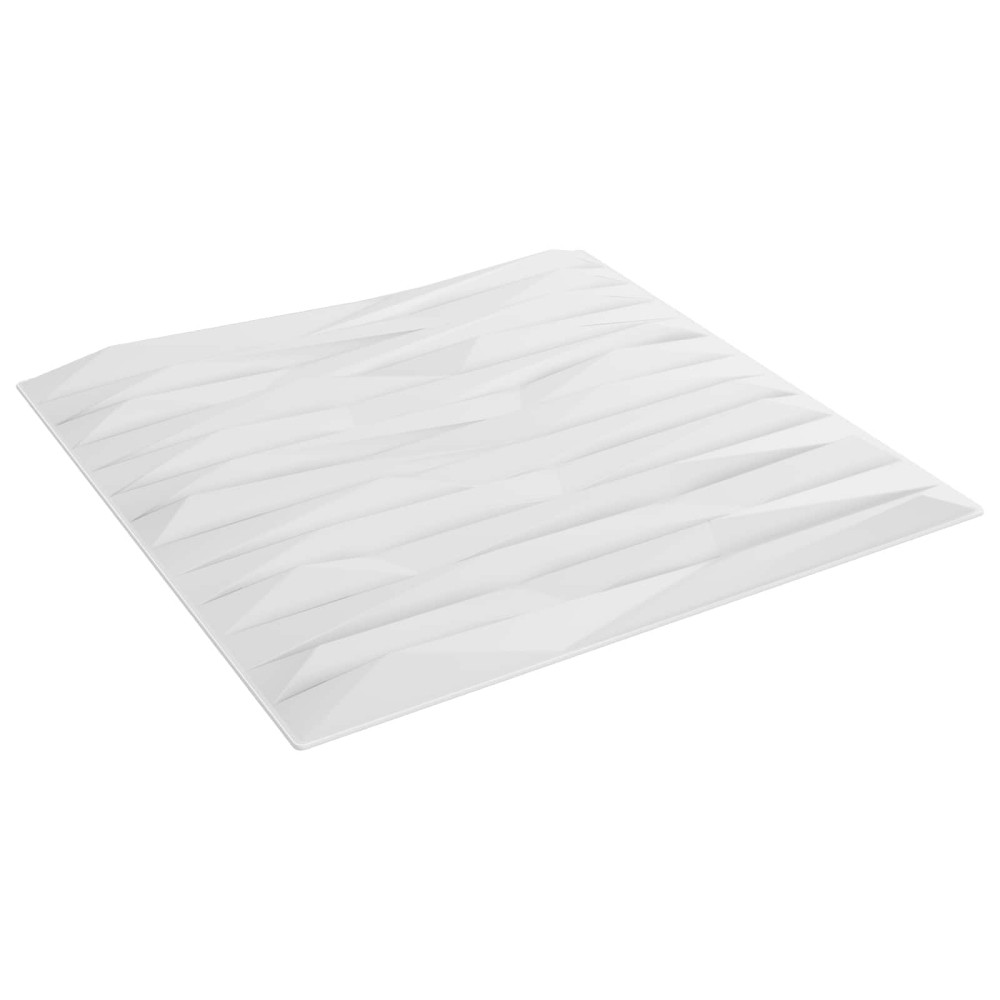 vidaXL Πάνελ τοίχου 24 τμχ. 50 x 50 cm Άσπρη Πέτρα Φελιζόλ XPS