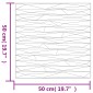vidaXL Πάνελ τοίχου 24 τμχ. 50 x 50 cm Άσπρη Πέτρα Φελιζόλ XPS