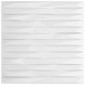 vidaXL Πάνελ τοίχου 48 τμχ. 50 x 50 cm Άσπρη Πέτρα Φελιζόλ XPS