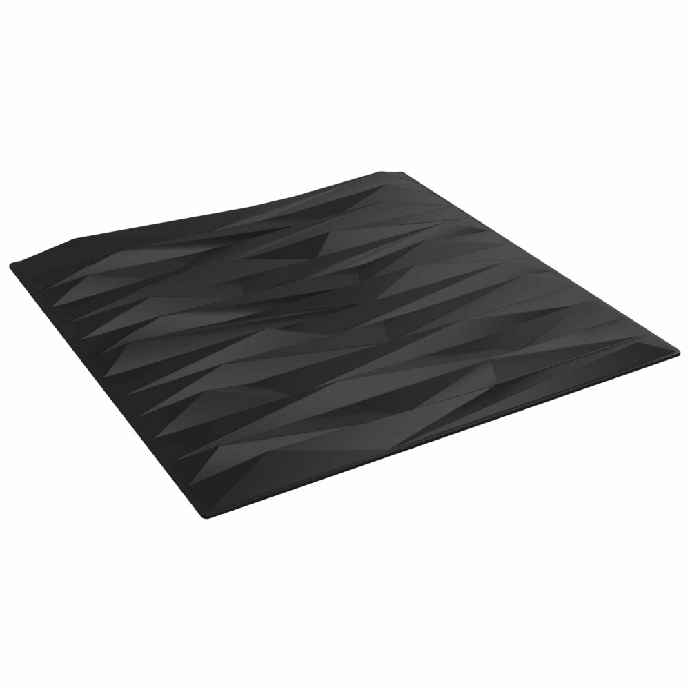 vidaXL Πάνελ τοίχου 24 τμχ. 50 x 50 cm Μαύρη Πέτρα Φελιζόλ XPS