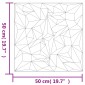 vidaXL Πάνελ τοίχου 24 τμχ. 50 x 50 cm Λευκό Φελιζόλ XPS