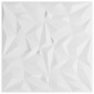 vidaXL Πάνελ τοίχου 48 τμχ. 50 x 50 cm Λευκό Φελιζόλ XPS