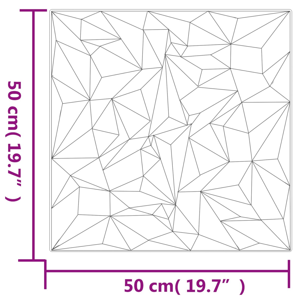 vidaXL Πάνελ τοίχου 48 τμχ. 50 x 50 cm Λευκό Φελιζόλ XPS