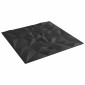 vidaXL Πάνελ τοίχου 12 τμχ. 50 x 50 cm Μαύρο Φελιζόλ XPS