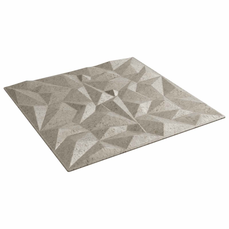 vidaXL Πάνελ τοίχου 48 τμχ. 50 x 50 cm Αμέθυστος Μπετόν Φελιζόλ XPS