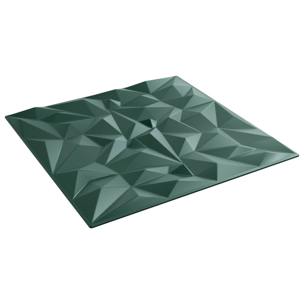 vidaXL Πάνελ τοίχου 24 τμχ. 50 x 50 cm Αμέθυστος Πράσινο Φελιζόλ XPS