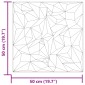 vidaXL Πάνελ τοίχου 24 τμχ. 50 x 50 cm Αμέθυστος Πράσινο Φελιζόλ XPS
