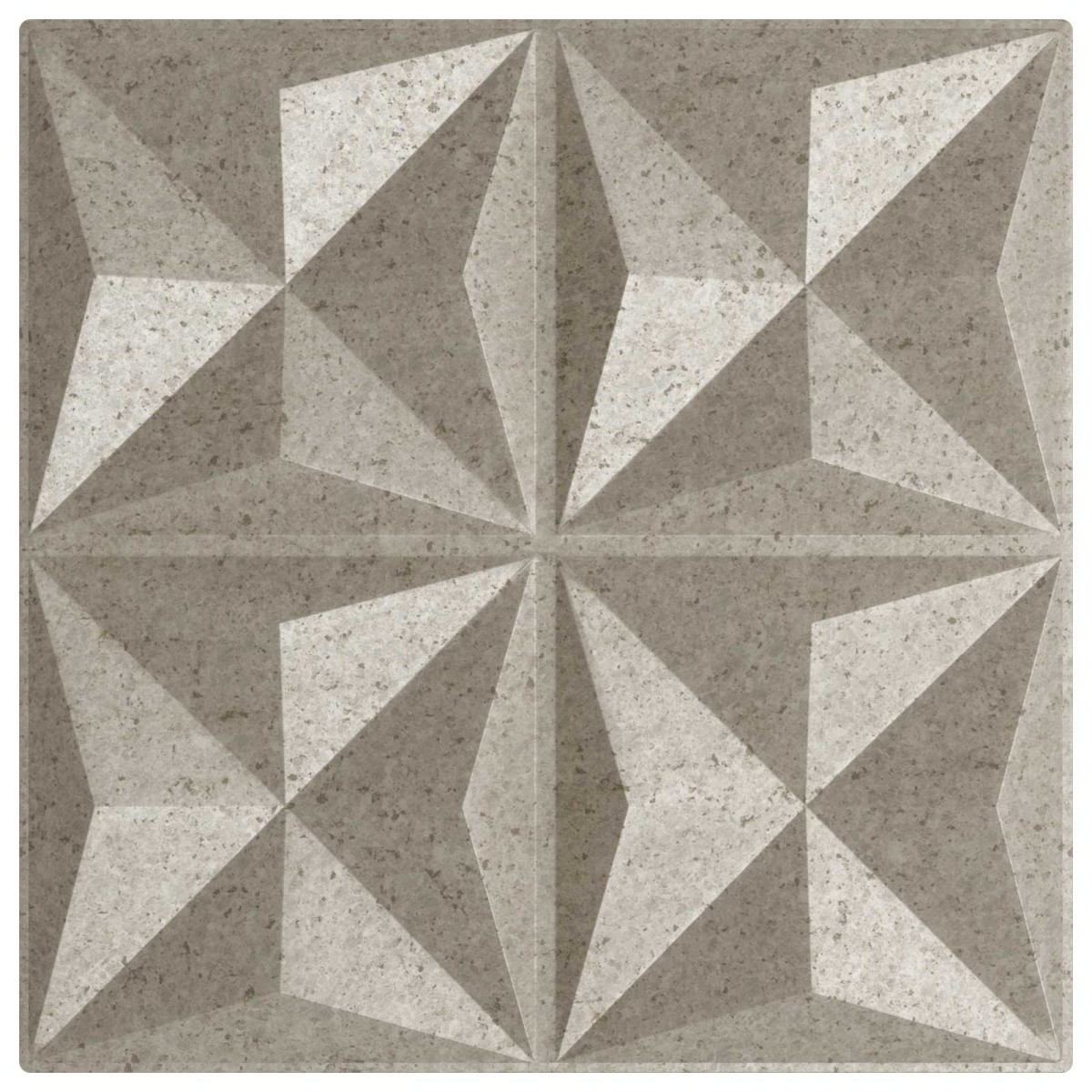 vidaXL Πάνελ τοίχου 12 τμχ. 50 x 50 cm Οριγκάμι Μπετόν Φελιζόλ XPS