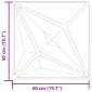 vidaXL Πάνελ τοίχου 12 τμχ. 50 x 50 cm Αστέρι Γκρι Φελιζόλ XPS