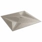 vidaXL Πάνελ τοίχου 12 τμχ. 50 x 50 cm Αστέρι Μπετόν Φελιζόλ XPS