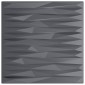 vidaXL Πάνελ τοίχου 12 τμχ. 50 x 50 cm Γκρίζο Πέτρες Φελιζόλ XPS