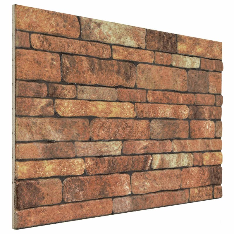 vidaXL Πάνελ τοίχου 10 τμχ. 100 x 50 cm Καφέ και Λευκό Αφρός EPS