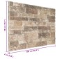 vidaXL Πάνελ τοίχου 10 τμχ. 100 x 50 cm Πολύχρωμο Αφρός EPS