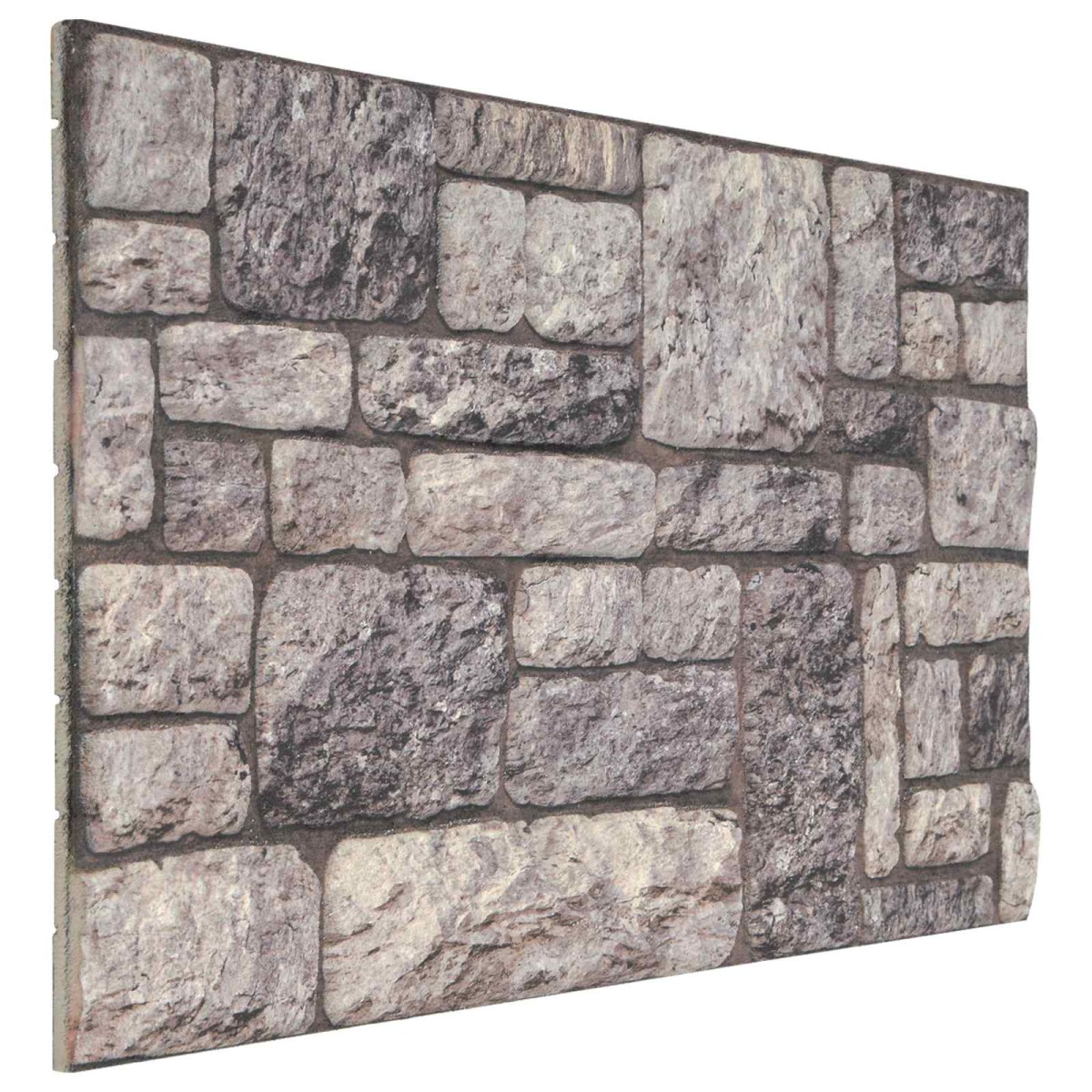 vidaXL Πάνελ τοίχου 10 τμχ. 100 x 50 cm Γκρι και Λευκό Αφρός EPS