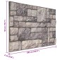 vidaXL Πάνελ τοίχου 10 τμχ. 100 x 50 cm Γκρι και Λευκό Αφρός EPS