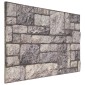 vidaXL Πάνελ τοίχου 10 τμχ. 100 x 50 cm Γκρι και Λευκό Αφρός EPS