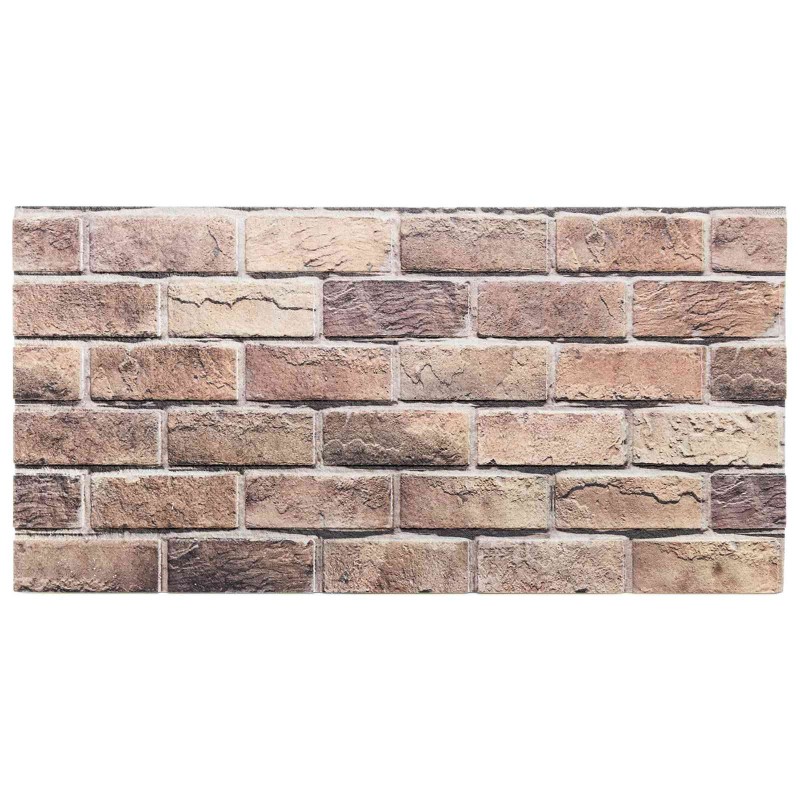 vidaXL Πάνελ τοίχου 10 τμχ. 100 x 50 cm Καφέ και Γκρίζο Αφρός EPS