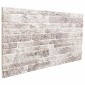 vidaXL Πάνελ τοίχου 10 τμχ. 100 x 50 cm Ανοιχτό Γκρι και Λευκό