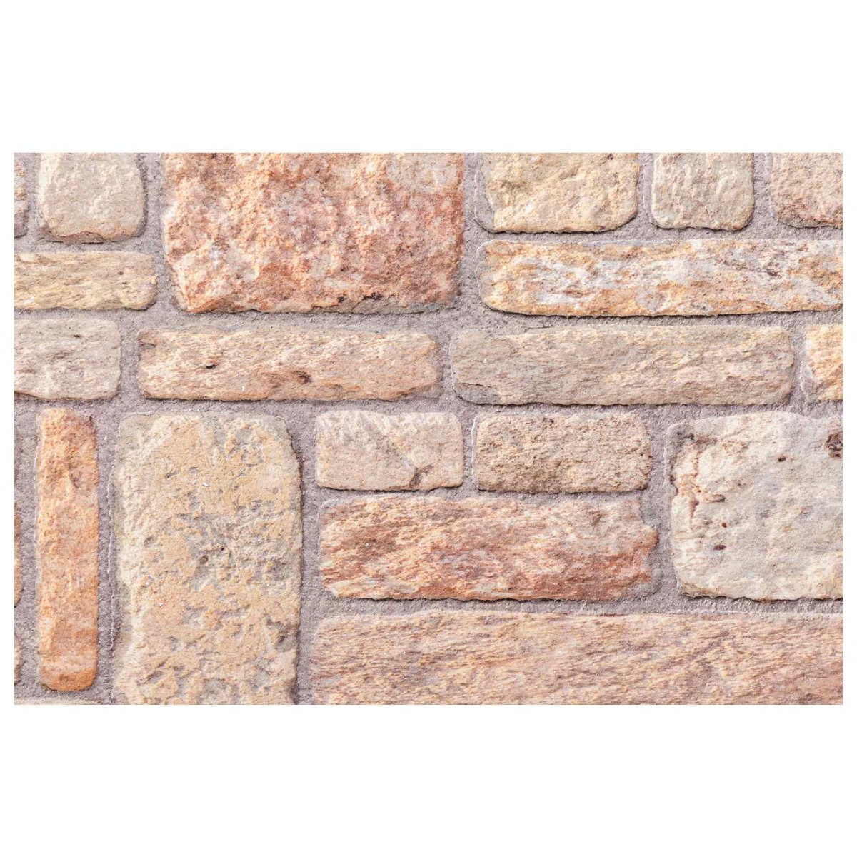 vidaXL Πάνελ τοίχου 10 τμχ. 100 x 50 cm Ανοιχτό καφέ και Λευκό