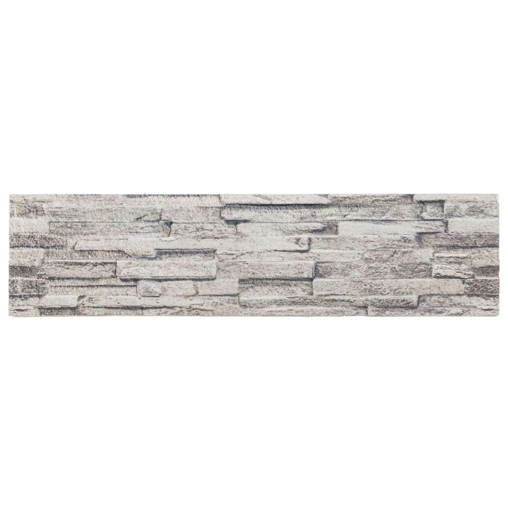 vidaXL Πάνελ τοίχου 10 τμχ. 100 x 25 cm Ανοιχτό γκρι Αφρός EPS