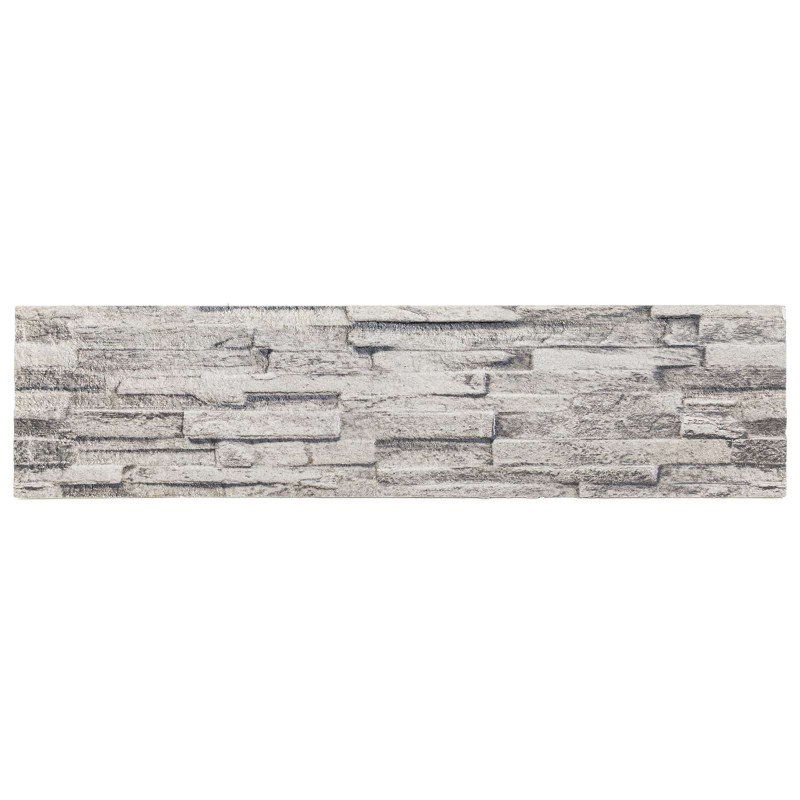 vidaXL Πάνελ τοίχου 10 τμχ. 100 x 25 cm Ανοιχτό γκρι Αφρός EPS