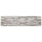 vidaXL Πάνελ τοίχου 10 τμχ. 100 x 25 cm Ανοιχτό γκρι Αφρός EPS
