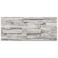 vidaXL Πάνελ τοίχου 10 τμχ. 100 x 25 cm Ανοιχτό γκρι Αφρός EPS