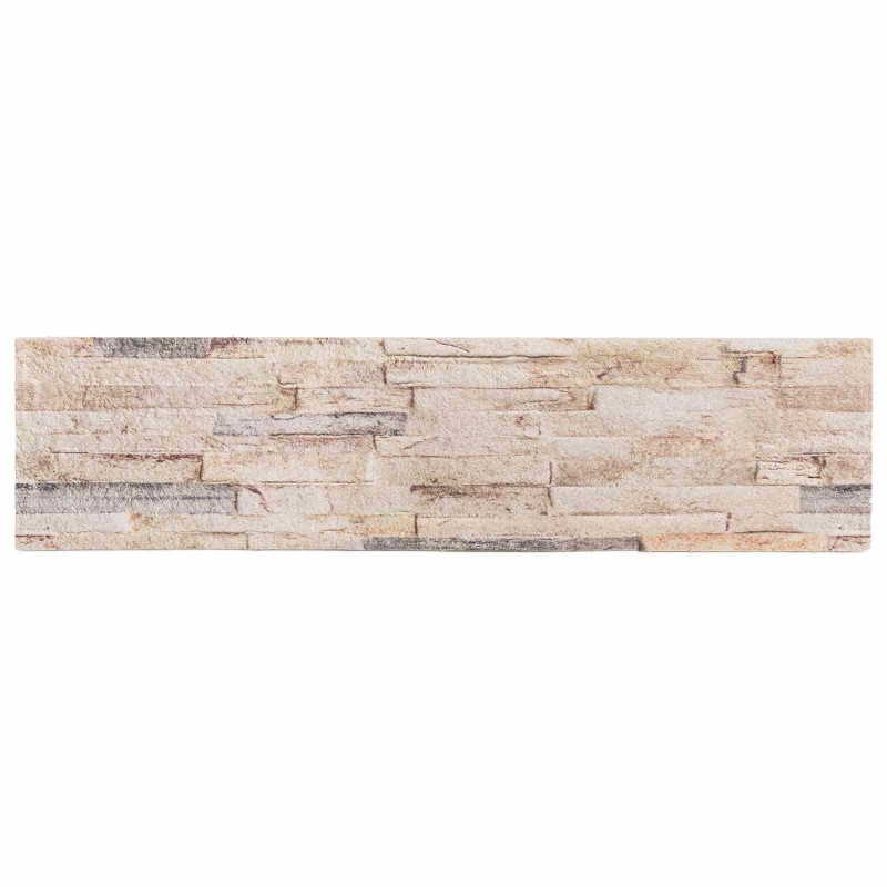 vidaXL Πάνελ τοίχου 10 τμχ. 100 x 25 cm Λευκό και κόκκινο Αφρός EPS