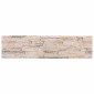 vidaXL Πάνελ τοίχου 10 τμχ. 100 x 25 cm Λευκό και κόκκινο Αφρός EPS