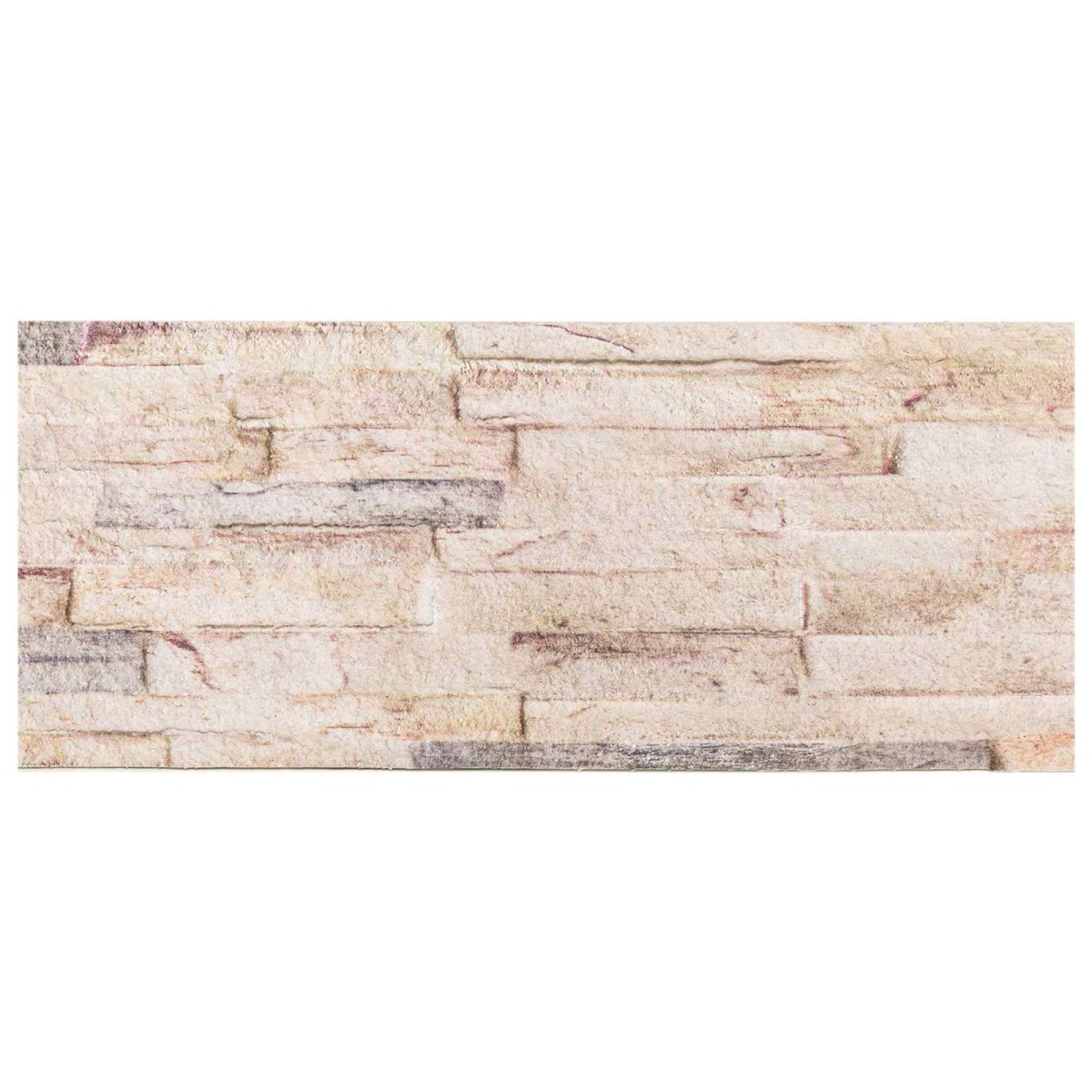 vidaXL Πάνελ τοίχου 10 τμχ. 100 x 25 cm Λευκό και κόκκινο Αφρός EPS